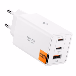 Spigen Essential EE673EU 3-portiline 67W seinalaadija - valge