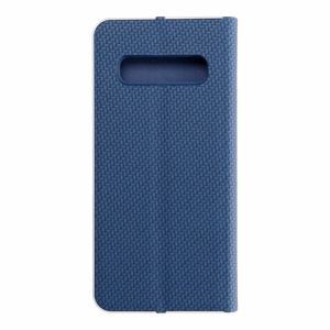 Чехол-книжка для Samsung S10 Luna Book Carbon синий