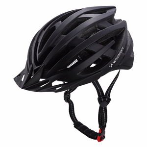 Wozinsky MTB jalgrattakiiver eemaldatava visiiri ja tagumise USB tulega L - must