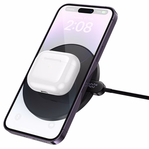 Juhtmevaba laadija Hoco 15W with kaabel USB C and digital display CW62 must