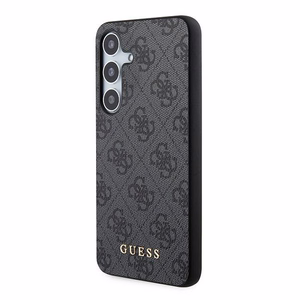 Guess 4G Metal kuldne Logo ümbris jaoks Samsung Galaxy S24 - must