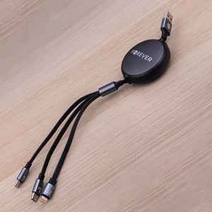 Forever 3in1 kaabel USB - Lightning + 2x USB-C 1,2 m 100W must