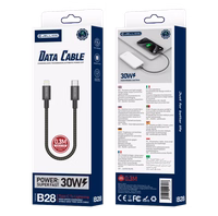 JELLICO kaabel B28 USB-C - Lightning PD 30W 0.3M must