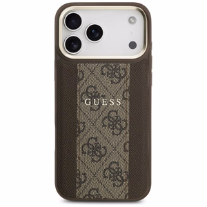 GUESS ümbris jaoks IPHONE 17 Pro Max compatible with MagSafe GUHMP17XPG4SEMCW (PU W/ 4G Stripe) brown