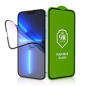 Гибридное стекло 5D с полной проклейкой Bestsuit Flexible для Samsung S25 EDGE, черное