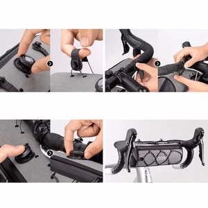 Rockbros TL002 ROAD TO SKY 1.5L veekindel jalgratta juhtraua kott - hall