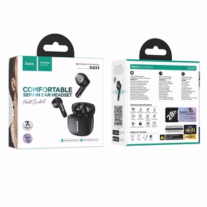 Juhtmevabad kõrvaklapid Hoco TWS EQ33, mustad