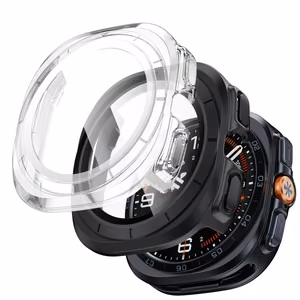 Tech-Protect Defense 2-Pack Case for Samsung Galaxy Watch Ultra 47mm - Clear Matte Black
