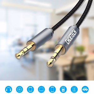 Choetech AUX002 kaabel mini jack 3.5mm (male) / mini jack 3.5mm (male) 1.2m - must