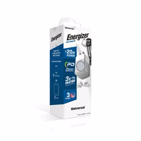 Energizer Ultimate - Multiplug EU / UK / US GaN 20W PD mains laadija (hõbedane)