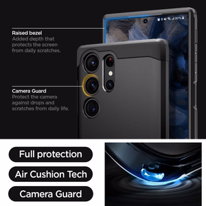 SPIGEN ümbris TOUGH ARMOR jaoks SAMSUNG S23 Ultra must