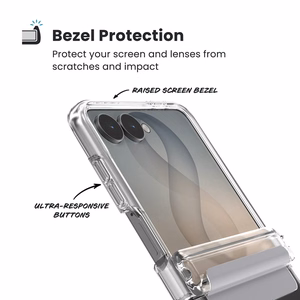 Speck Presidio Perfect-Clear Magnet – MagSafe ümbris Samsung Galaxy Z Flip 8-le (läbipaistev)