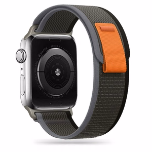 TECH-PROTECT NYLON APPLE WATCH 4 / 5 / 6 / 7 / 8 / 9 / SE / ULTRA 1 / 2 (42 / 44 / 45 / 49 MM) MUST/ORANŽ