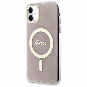 Guess GUHMN61H4STP iPhone 11 6.1" roosa/roosa hardcase 4G MagSafe