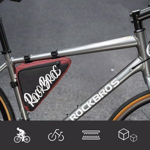 Rockbros G002 Flash Journey kolmnurkne raamikott, 1.4L – värv: punane