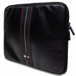 BMW Carbon & punane Stripe ümbris jaoks a 16" laptop - must