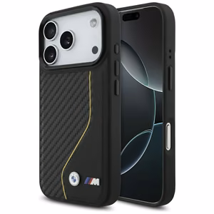 BMW M Carbon Line & Logo MagSafe Ümbris jaoks iPhone 17 Pro - Kollane