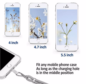Universal neck strap for phones violet