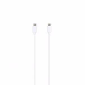 SEEK TOTI Type-C to Type-C, 1m PVC Data Cable 3A, White