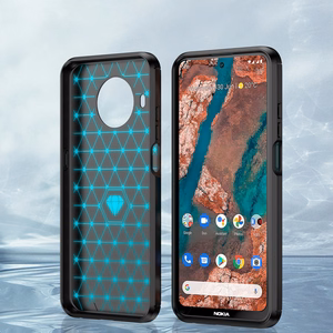 Carbon Case Paindlik kate Nokia X100 jaoks must