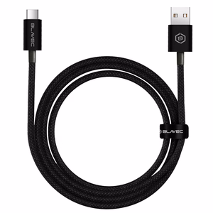 Blavec Cable Candy плетёный - USB to Type C - PD 60W 3A 1 метр Apple CarPlay/Android Auto (CCA-UC3B10) черный