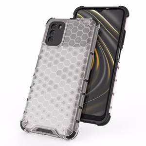 Honeycomb Case kaitsekate TPU kaitserauaga Xiaomi Poco M3 läbipaistev