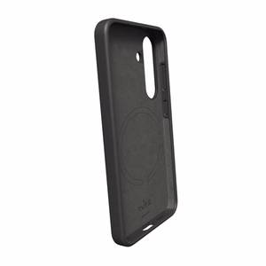 Puro Icon Mag Silicone Ümbris with MagSafe jaoks Samsung Galaxy S25 - must
