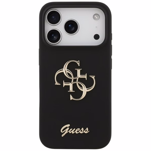 GUESS ümbris jaoks IPHONE 17 Pro GUHCP17LSC4GSMK (Silicone W/ Big 4G Script) must