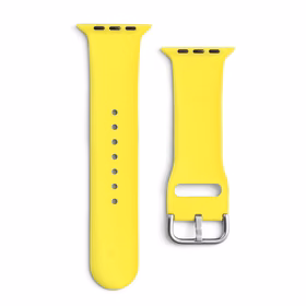 Silikoonist rihm APS Apple Watch 38/40/41mm rihmaga kellarihm - kollane