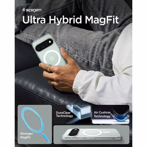 Spigen Ultra Hybrid Mag MagSafe ümbris Google Pixel 11 Prole, läbipaistev / valge