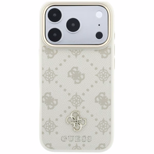 Guess Peony 4G Small Logo MagSafe-ümbris iPhone 17 Pro / 18 Pro jaoks, beež