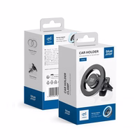 Magnetic car phone hoidja compatible with Magsafe Sinine star CLAMP air vent must