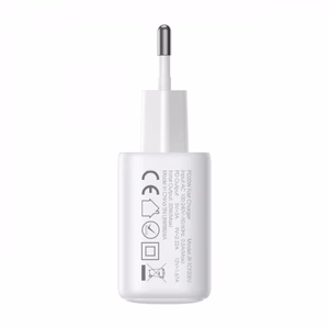 Joyroom JR-TCF12 mains charger 2x USB-C 20W PD / QC 3.0 - white