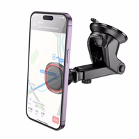 Borofone Car hoidja BH125 Roman magnetic to windshield must-punane