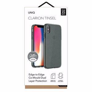 Uniq Clarion Tinsel korpus iPhone Xs Max'ile - must