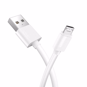 CABLE T-PHOX NETS MICRO USB WHITE 3A ; PVC ; 1,2M