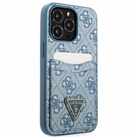 Guess 4G Triangle Logo Cardslot Ümbris jaoks iPhone 13 Pro / 13 - sinine