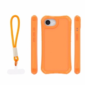 Safepop ümbris rihmaga iPhone 16e / 17e jaoks oranž