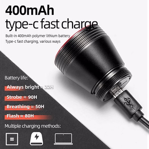 Rockbros Q5 tagumine jalgrattatuli Intelligent Stop System süsteemiga - must