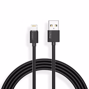 T-PHOX CABLE NETS LIGHTNING BLACK 3A ; PVC ; 2M