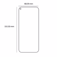 Karastatud klaas 2,5D jaoks Huawei P40 Lite / P40 Lite E / Y7P / Honor 9C / Realme 8 4G / 8 Pro