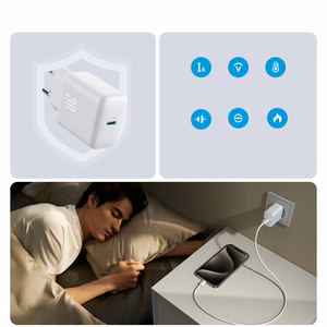 Joyroom JR-TCF24 USB-C PD 30W QC SFC network charger - white + 1m USB-C cable