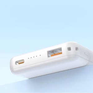 Dudao K14S+ 10000 mAh 22,5 W magnetiline akupank USB-A + USB-C, MagSafe'iga ühilduv, alusega, valge