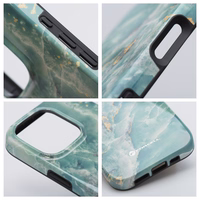 Ümbris jaoks iPhone 15 Forcell F-Protect Mirage compatible with Magsafe Military Drop-Test roheline marble