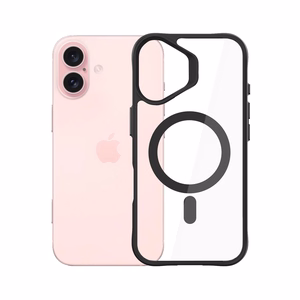 3mk Satin Armor MagCase with MagSafe jaoks iPhone 16 - Clear with must Frame