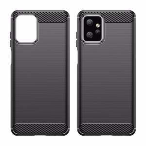 Carbon Ümbris jaoks Motorola Moto G Power 2023 flexible silicone carbon cover must