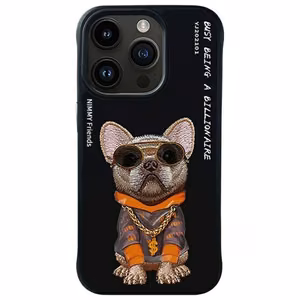 NIMMY ümbris GLASSES COOL DOG jaoks IPHONE 15 Pro Max must