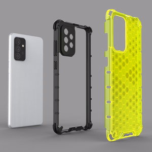 Honeycomb Case soomuskaitse TPU kaitsekattega Samsung Galaxy A72 4G mustale Samsung Galaxy A72 4G-le