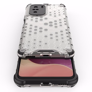 Honeycomb Case armor cover with TPU Bumper for Xiaomi Redmi K40 Pro+ / K40 Pro / K40 / Poco F3 red