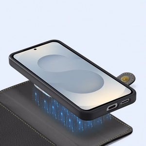 Dux Ducis Lava ümbris with MagSafe jaoks Samsung Galaxy S25 Edge - must